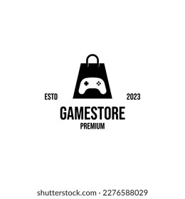 Vector game store logo design illustration idea