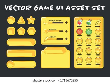 Vector Game UI Asset Set