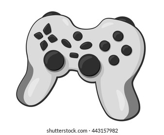Vector gamepad. Game controller device.