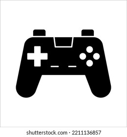 Vector gamepad icon Logo Vector simple design, on a white background.