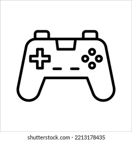 Vector gamepad icon Logo Vector simple design, on a white background.