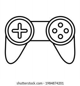 Vector Gamepad Outline Icon Design

