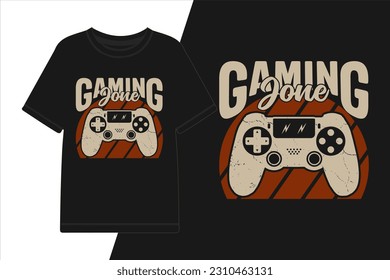 vector gaming jone graphic t-shirt design gaming shirt.