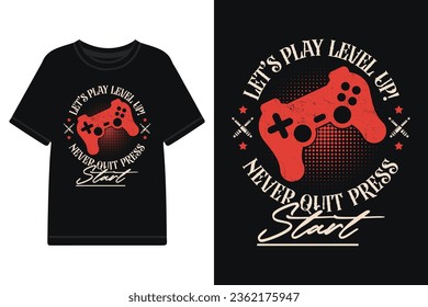 Vector gaming t-shirt design files