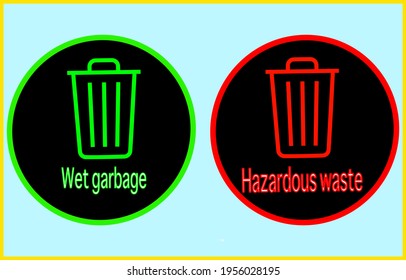  Vector garbage icon texture background illustration