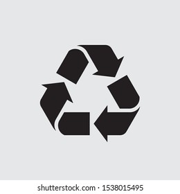 Vector Garbage recycling symbol. Vector recycling arrows. Reuse Reduce Recycle.