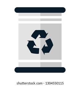 vector garbage trash can isolated sign - recycling junk basket garbage sign symbol . delete recycle bin illustration icon - Vector