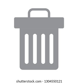 vector garbage trash can isolated sign - recycling junk basket garbage sign symbol . delete recycle bin illustration icon - Vector