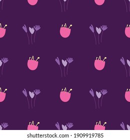 Vector garden flower seamless repeat pattern design background. Perfect for modern wallpaper, fabric, 
home decor, and wrapping projects.