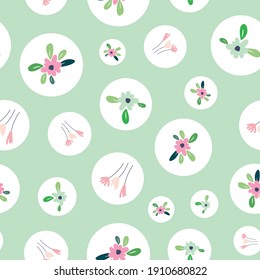 Vector garden flower seamless repeat pattern design background. Perfect for modern wallpaper, fabric, 
home decor, and wrapping projects.