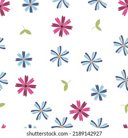 Vector garden flower seamless repeat pattern design background. Perfect for modern wallpaper, fabric, 
home decor, and wrapping projects.