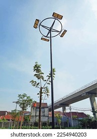vector Garden lamp illustration template