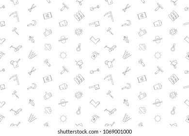 Vector garden pattern. Garden seamless background	
