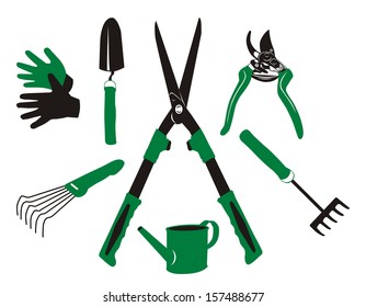 vector garden tools