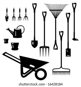 Vector Garden Tools Collection is original artwork.