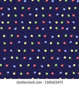 Vector garland pattern. Seamless Christmas lights background. illustration