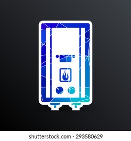 Vector Gas Boiler cold apparatus tank display thermal calorifier.