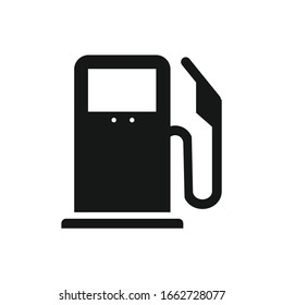 Vector Gas Pump Icon Isolated On White Background