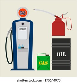 Vector Gas Station Objects svg