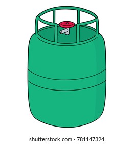 vector of gas tank