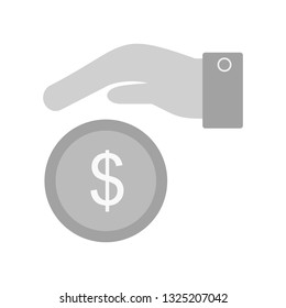 Vector Gaving Money Icon	