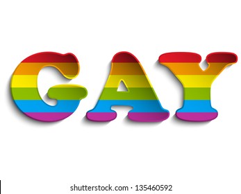 Vector - Gay Flag Circle Striped Sticker