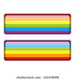 Vector - Gay Flag Equal Striped Sticker