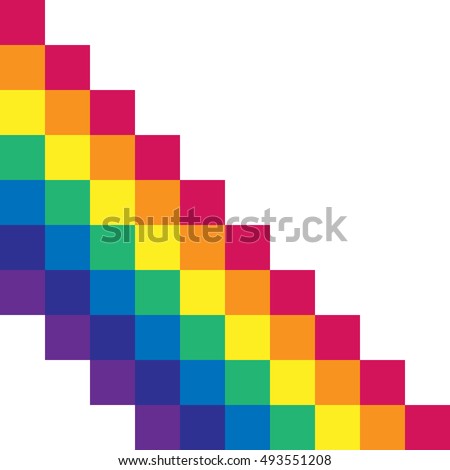 Vector gay flag. Gay pride flag. Flag of gay love. Gay pride. Gay pride flag.