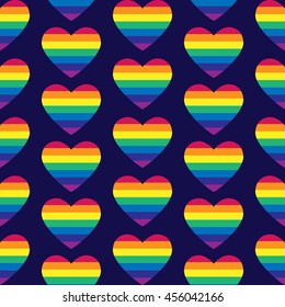 Vector gay seamless pattern. Gay pride seamless pattern. Seamless patternof gay love.