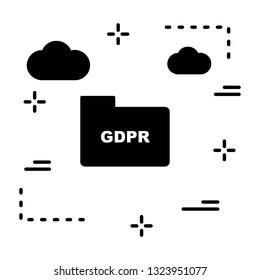 Vector GDPR Folder Icon
