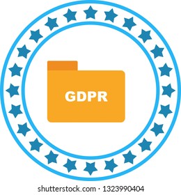 Vector GDPR Folder Icon
