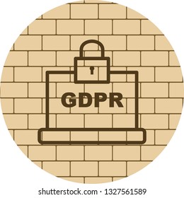 Vector GDPR Icon

