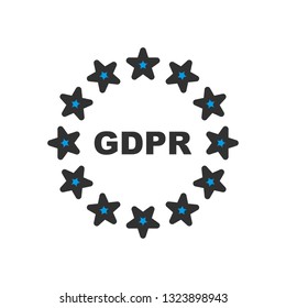  Vector GDPR Symbol Privacy Icon
