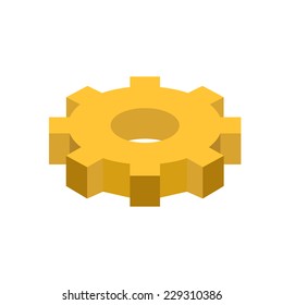 Vector gear or cog icon 