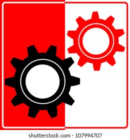 Vector gear and cogwheel