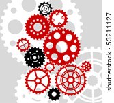Vector gear and cogwheel set
