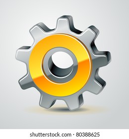 Vector Gear As Configuration Icon, 10 Eps