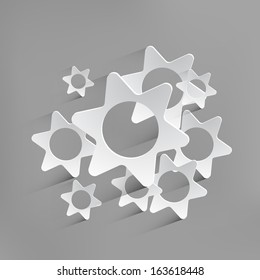 Vector gear icon background
