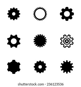 Similar Images, Stock Photos & Vectors of Gear icons design elements. Gears Silhouette. Gear