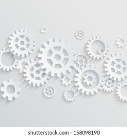 Vector Gears And Cogs Background