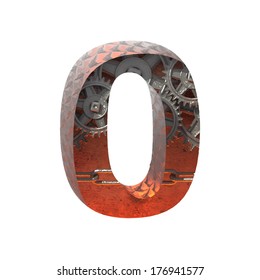 Vector gears cutted figure . Paste to any background