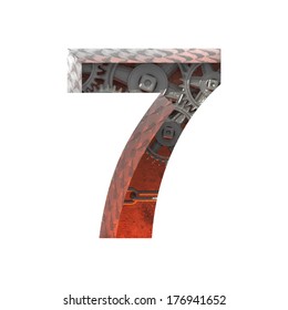 Vector gears cutted figure . Paste to any background