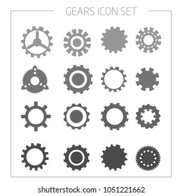 vector gears design, icons, infographic template