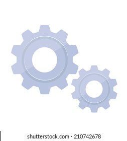 Vector Gears Flat Icon