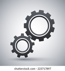 Vector gears icon