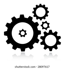 Vector gears icon