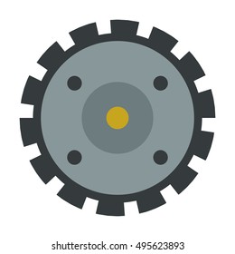 Vector gears icon machine wheel mechanism machinery mechanical, technology technical sign