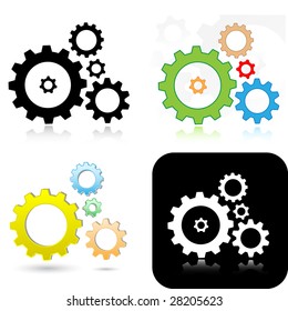 Vector gears icons