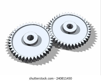 Vector gears in mesh