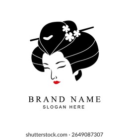 vetor, gueixa, ilustração, cultura, design, logotipo, japonês, feminino, asiático, menina, japão, arte, mulher, símbolo, tradicional, ícone, estilo, moda, bonito, quimono, senhora, isolado, beleza, gráfico, fa